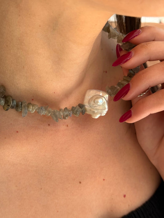 Nasia necklace-Labradorite