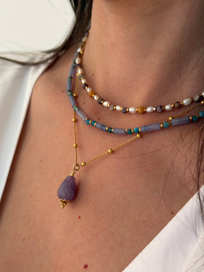Cindy necklace-Lilac