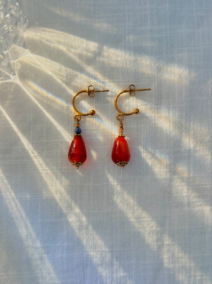 Emilia Earrings-Orange