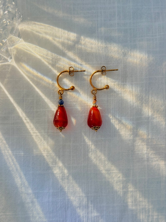 Emilia Earrings-Orange
