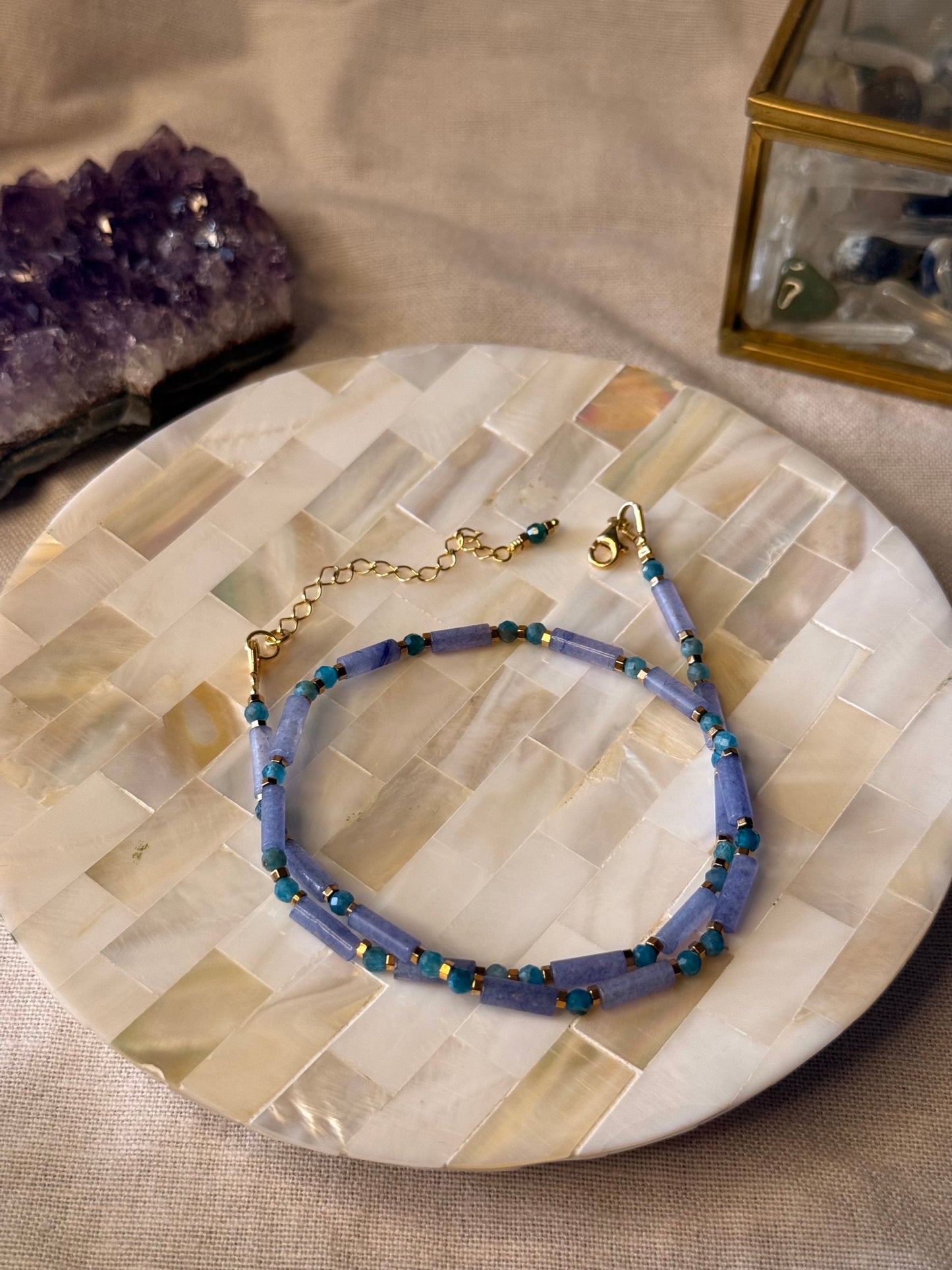 Cindy necklace-Lilac