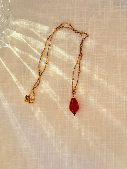 Cornelia pendant necklace-Orange