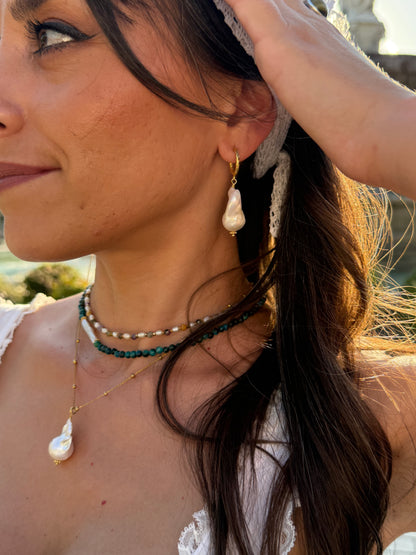 Elodie pearl earrings