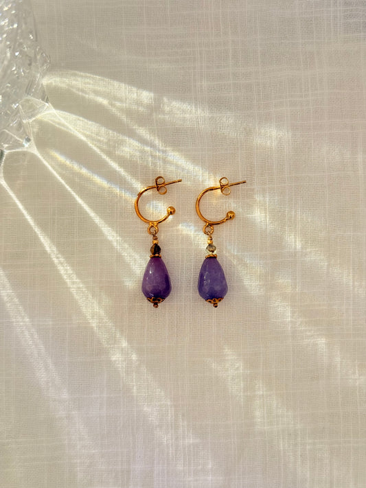Emilia earrings-Purple