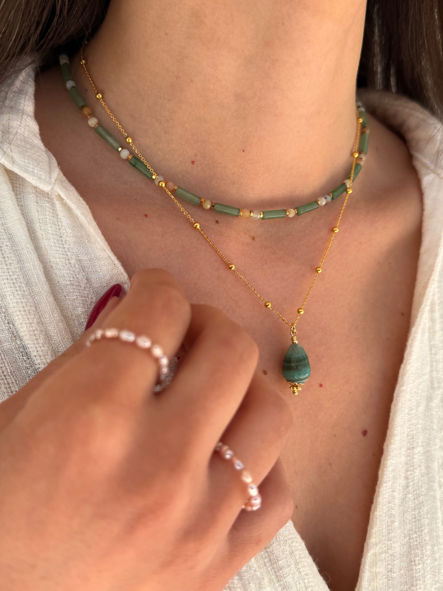 Cindy necklace-Green