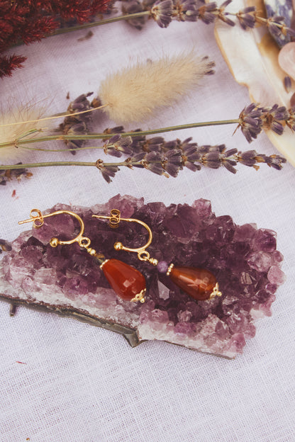 Emilia Earrings-Orange